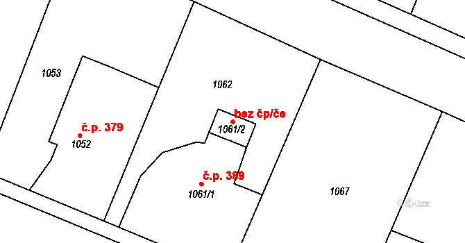 Želechovice nad Dřevnicí 42515637 na parcele st. 1061/2 v KÚ Želechovice nad Dřevnicí, Katastrální mapa