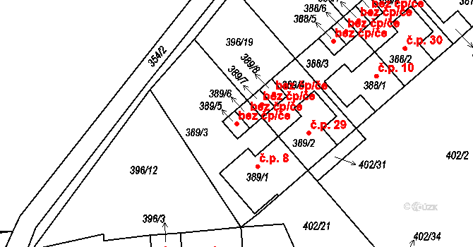 Lipno nad Vltavou 42544637 na parcele st. 389/5 v KÚ Lipno nad Vltavou, Katastrální mapa