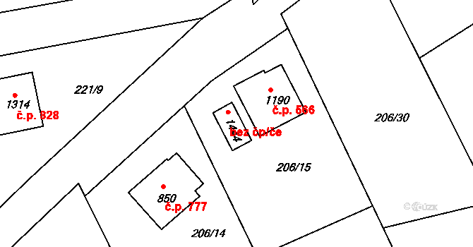 Blovice 47584637 na parcele st. 1444 v KÚ Blovice, Katastrální mapa