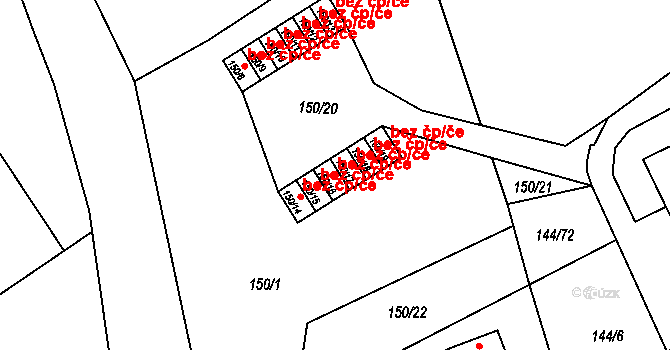 Provodín 47885637 na parcele st. 150/16 v KÚ Provodín, Katastrální mapa