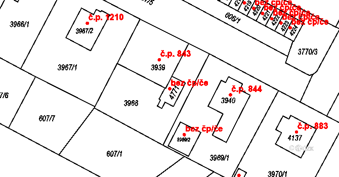 Žamberk 49181637 na parcele st. 4771 v KÚ Žamberk, Katastrální mapa