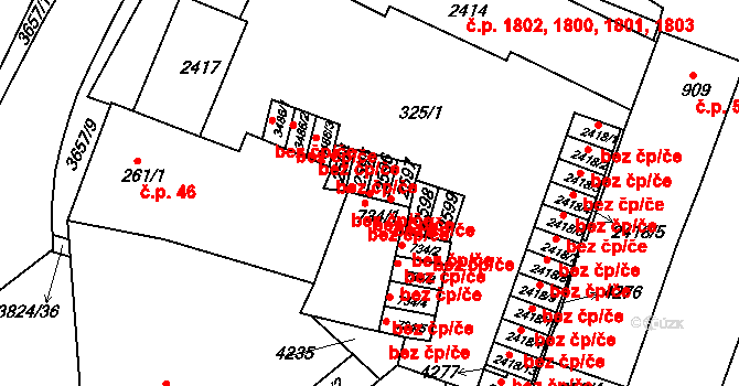 Rakovník 41227638 na parcele st. 2596 v KÚ Rakovník, Katastrální mapa