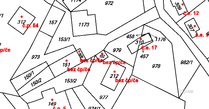 Košařiska 48443638 na parcele st. 152 v KÚ Košařiska, Katastrální mapa