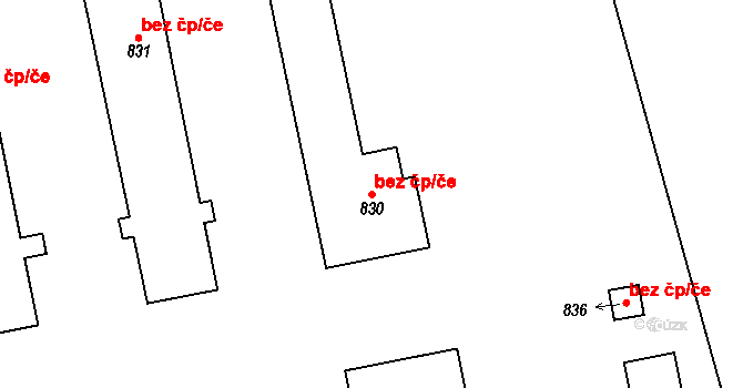Bublava 38523639 na parcele st. 830 v KÚ Bublava, Katastrální mapa