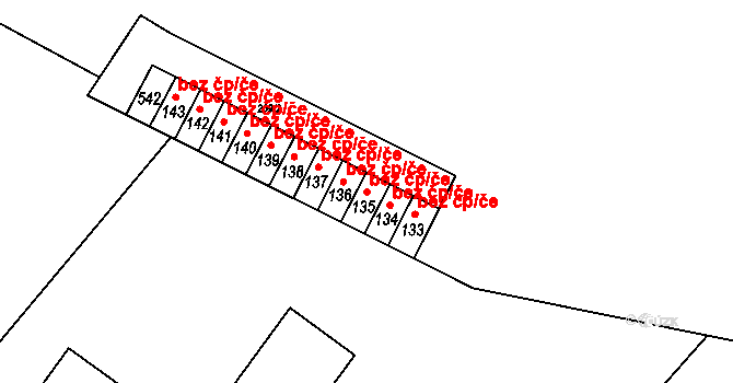Dvůr Králové nad Labem 44939639 na parcele st. 135 v KÚ Žireč Městys, Katastrální mapa