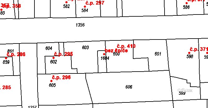 Smečno 45344639 na parcele st. 1684 v KÚ Smečno, Katastrální mapa