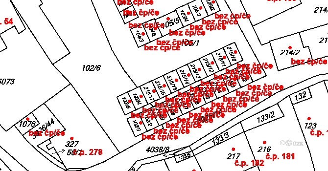 Kryry 47132639 na parcele st. 215/16 v KÚ Kryry, Katastrální mapa