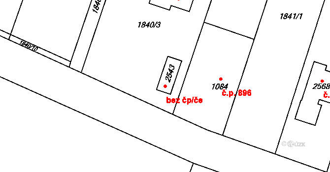 Třebechovice pod Orebem 49875639 na parcele st. 2543 v KÚ Třebechovice pod Orebem, Katastrální mapa