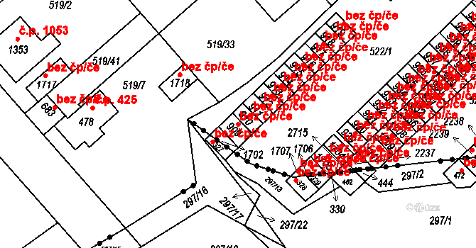 Neratovice 49898639 na parcele st. 909 v KÚ Neratovice, Katastrální mapa