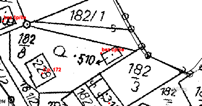 Havlíčkova Borová 84236639 na parcele st. 510 v KÚ Havlíčkova Borová, Katastrální mapa