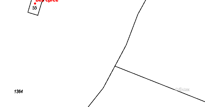Třešovice 40752640 na parcele st. 1364 v KÚ Třešovice, Katastrální mapa