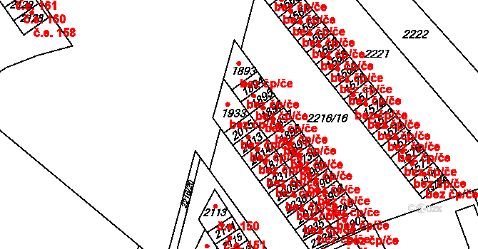 Valašské Klobouky 42152640 na parcele st. 2015 v KÚ Valašské Klobouky, Katastrální mapa