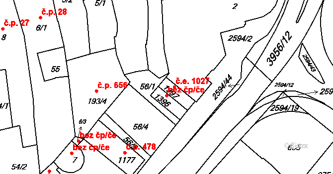 Lipník nad Bečvou I-Město 1027, Lipník nad Bečvou na parcele st. 1397 v KÚ Lipník nad Bečvou, Katastrální mapa