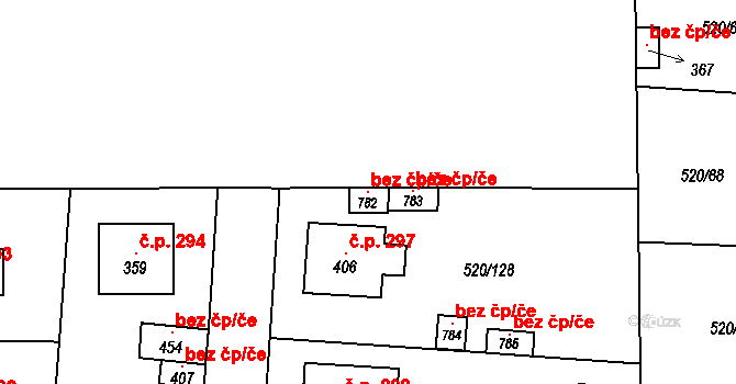 Jeneč 118301641 na parcele st. 782 v KÚ Jeneč u Prahy, Katastrální mapa