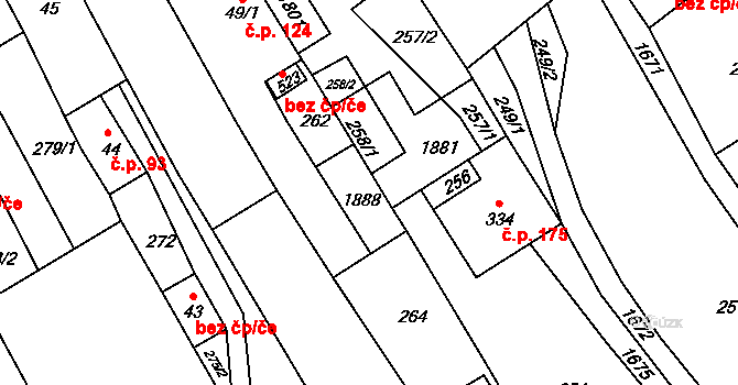 Hrabyně 38082641 na parcele st. 49/4 v KÚ Hrabyně, Katastrální mapa