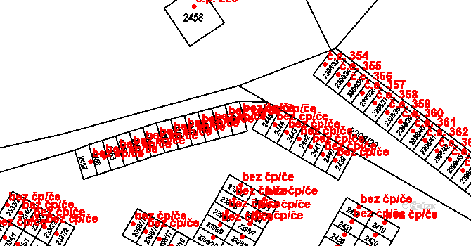 Nový Bor 45939641 na parcele st. 2446 v KÚ Nový Bor, Katastrální mapa