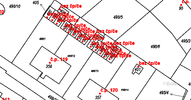 Čelákovice 46138641 na parcele st. 391 v KÚ Sedlčánky, Katastrální mapa