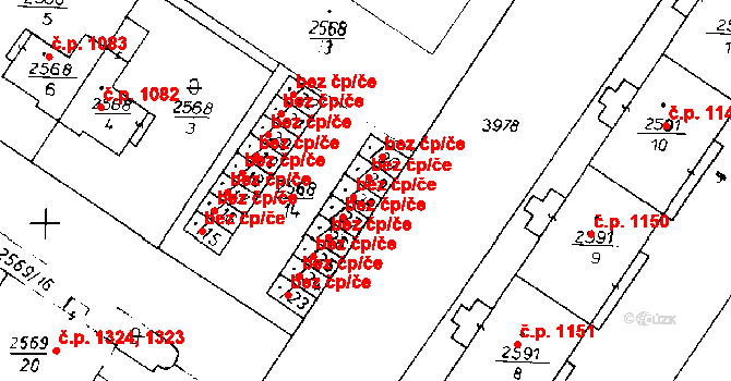 Poděbrady 46283641 na parcele st. 2568/29 v KÚ Poděbrady, Katastrální mapa