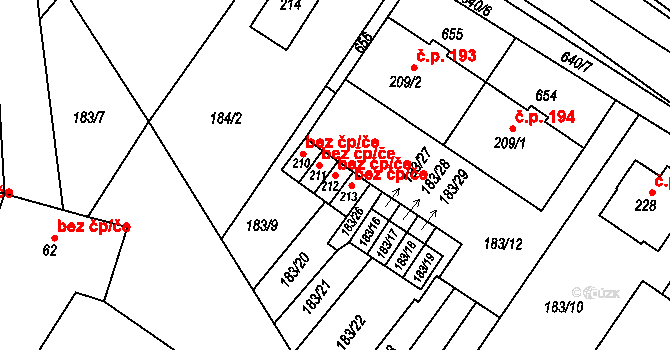 Kravsko 47469641 na parcele st. 212 v KÚ Kravsko, Katastrální mapa