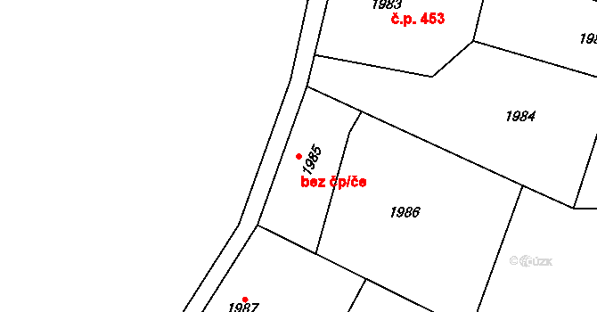 Žamberk 48638641 na parcele st. 1985 v KÚ Žamberk, Katastrální mapa