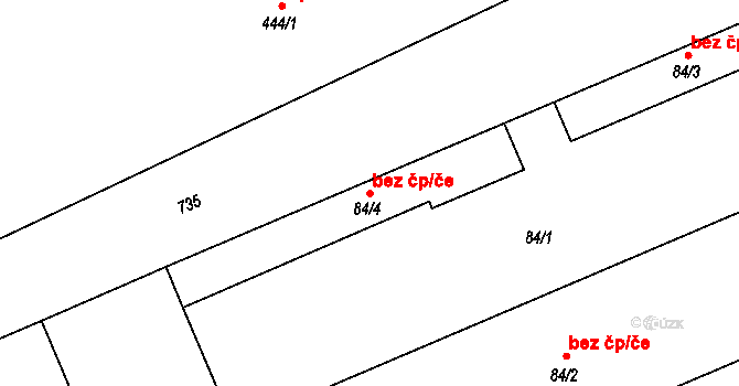 Jaroměř 49295641 na parcele st. 84/4 v KÚ Josefov u Jaroměře, Katastrální mapa