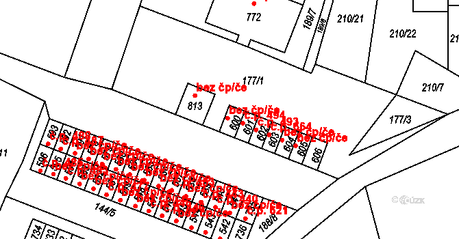 Černovice 495, Katastrální mapa