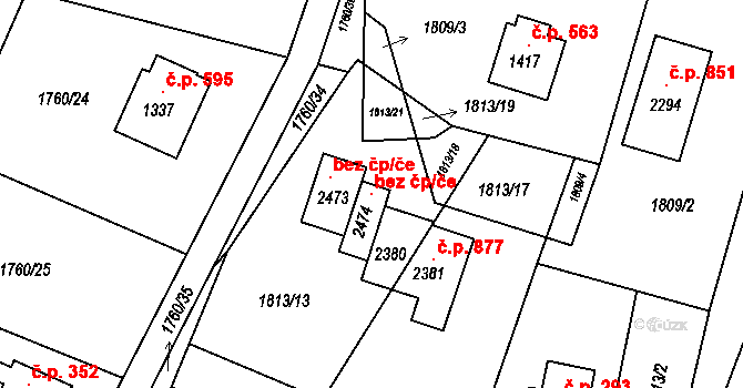 Kunčice pod Ondřejníkem 119527642 na parcele st. 2474 v KÚ Kunčice pod Ondřejníkem, Katastrální mapa