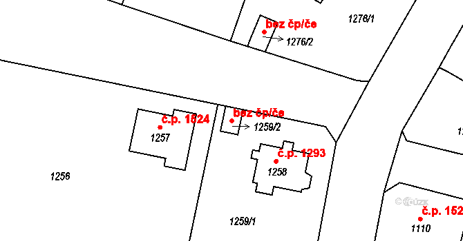 Česká Lípa 41587642 na parcele st. 1259/2 v KÚ Česká Lípa, Katastrální mapa