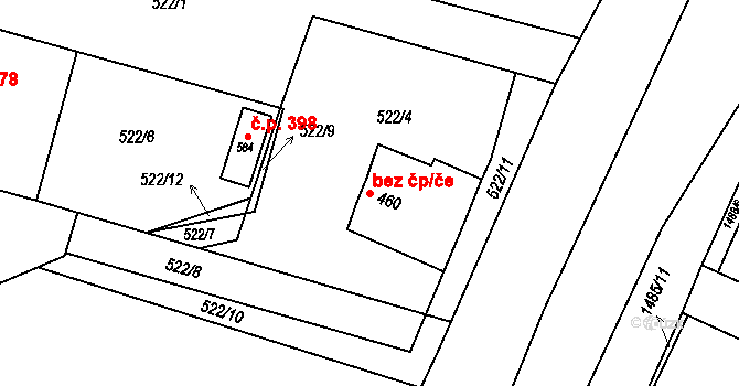 Opatovice nad Labem 42727642 na parcele st. 460 v KÚ Opatovice nad Labem, Katastrální mapa