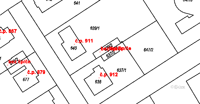 Rychnov nad Kněžnou 121340643 na parcele st. 639/2 v KÚ Rychnov nad Kněžnou, Katastrální mapa