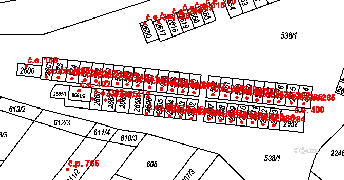 Veverská Bítýška 245, Katastrální mapa
