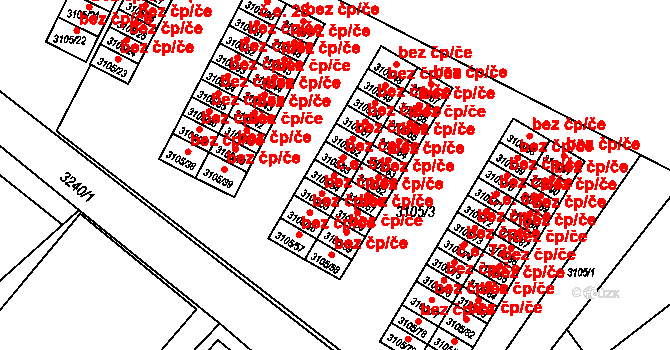Poruba 51, Orlová na parcele st. 3105/54 v KÚ Poruba u Orlové, Katastrální mapa