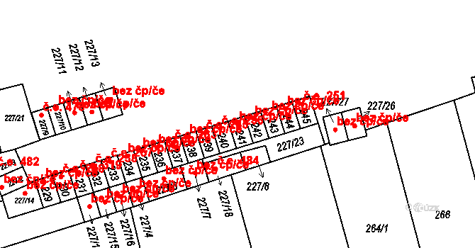 Velké Opatovice 42481643 na parcele st. 241 v KÚ Velké Opatovice, Katastrální mapa