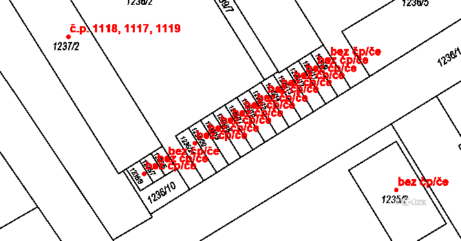 Rychnov nad Kněžnou 43152643 na parcele st. 1236/18 v KÚ Rychnov nad Kněžnou, Katastrální mapa