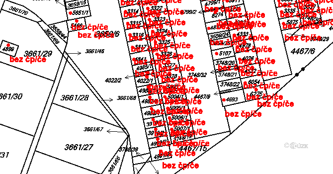Břeclav 47075643 na parcele st. 5003 v KÚ Břeclav, Katastrální mapa