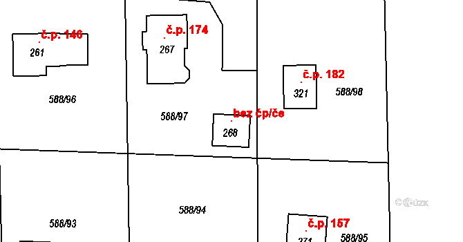 Malšovice 107845644 na parcele st. 268 v KÚ Malšovice, Katastrální mapa