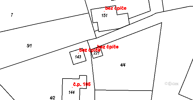 Vortová 121539644 na parcele st. 221 v KÚ Vortová, Katastrální mapa