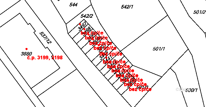 Jablonec nad Nisou 1171, Katastrální mapa