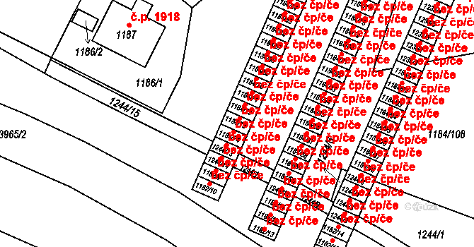 Praha 41442644 na parcele st. 1184/73 v KÚ Libeň, Katastrální mapa