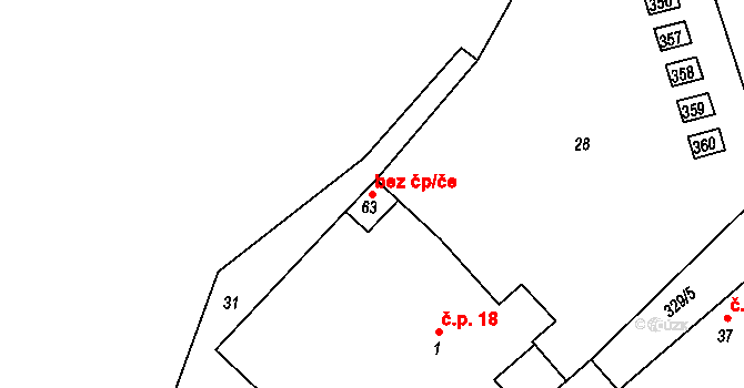 Včelákov 43421644 na parcele st. 63 v KÚ Babákov, Katastrální mapa