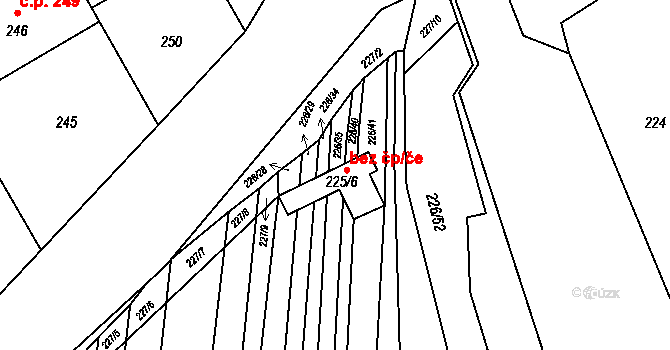 Objekt 45863644, Katastrální mapa