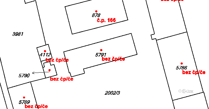 Klatovy 48241644 na parcele st. 5791 v KÚ Klatovy, Katastrální mapa