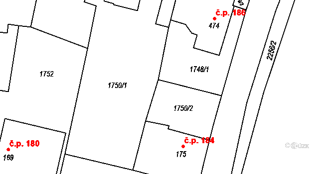 Třebařov 114026645 na parcele st. 702 v KÚ Třebařov, Katastrální mapa