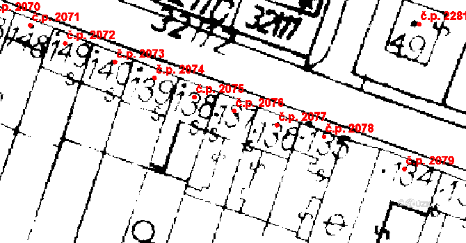 Podlusky 2076, Roudnice nad Labem na parcele st. 137 v KÚ Podlusky, Katastrální mapa