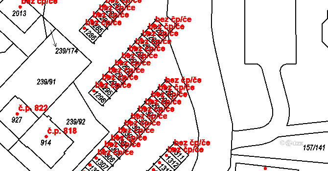 Hradec Králové 46392645 na parcele st. 1297 v KÚ Hradec Králové, Katastrální mapa