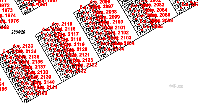 Hodonín 2113, Katastrální mapa