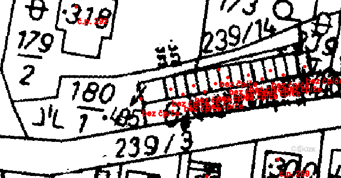 Bernartice 39944646 na parcele st. 355 v KÚ Bernartice u Milevska, Katastrální mapa