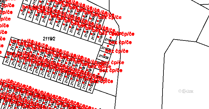 Dobruška 41673646 na parcele st. 2119/28 v KÚ Dobruška, Katastrální mapa