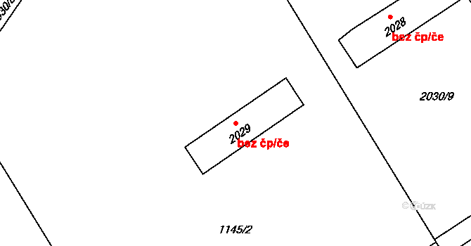 Velká Bystřice 42101646 na parcele st. 2029 v KÚ Velká Bystřice, Katastrální mapa