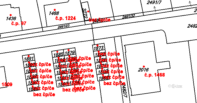 Choceň 45492646 na parcele st. 1872 v KÚ Choceň, Katastrální mapa